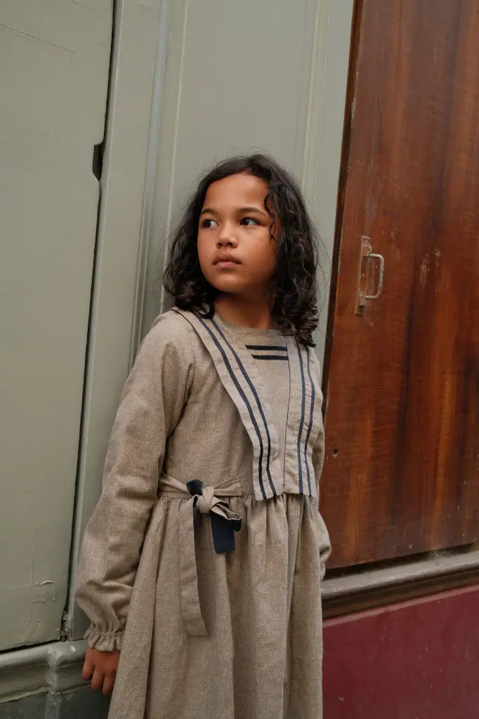 Dress BOETIE - heathered oatmeal [Maison Marelle](26FW)drop1 3