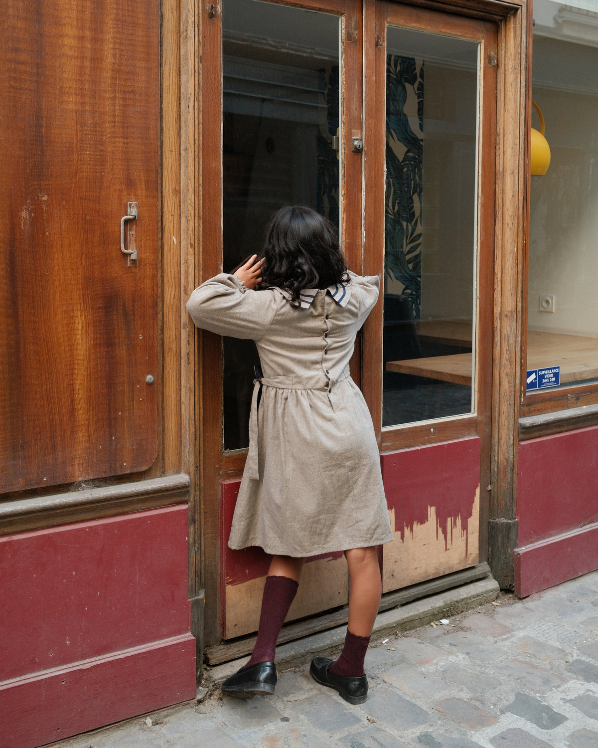 Dress BOETIE - heathered oatmeal [Maison Marelle](26FW)drop1 4