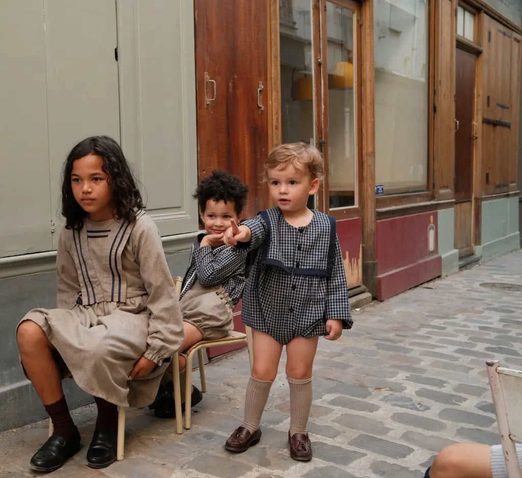 Dress BOETIE - heathered oatmeal [Maison Marelle](26FW)drop1 5
