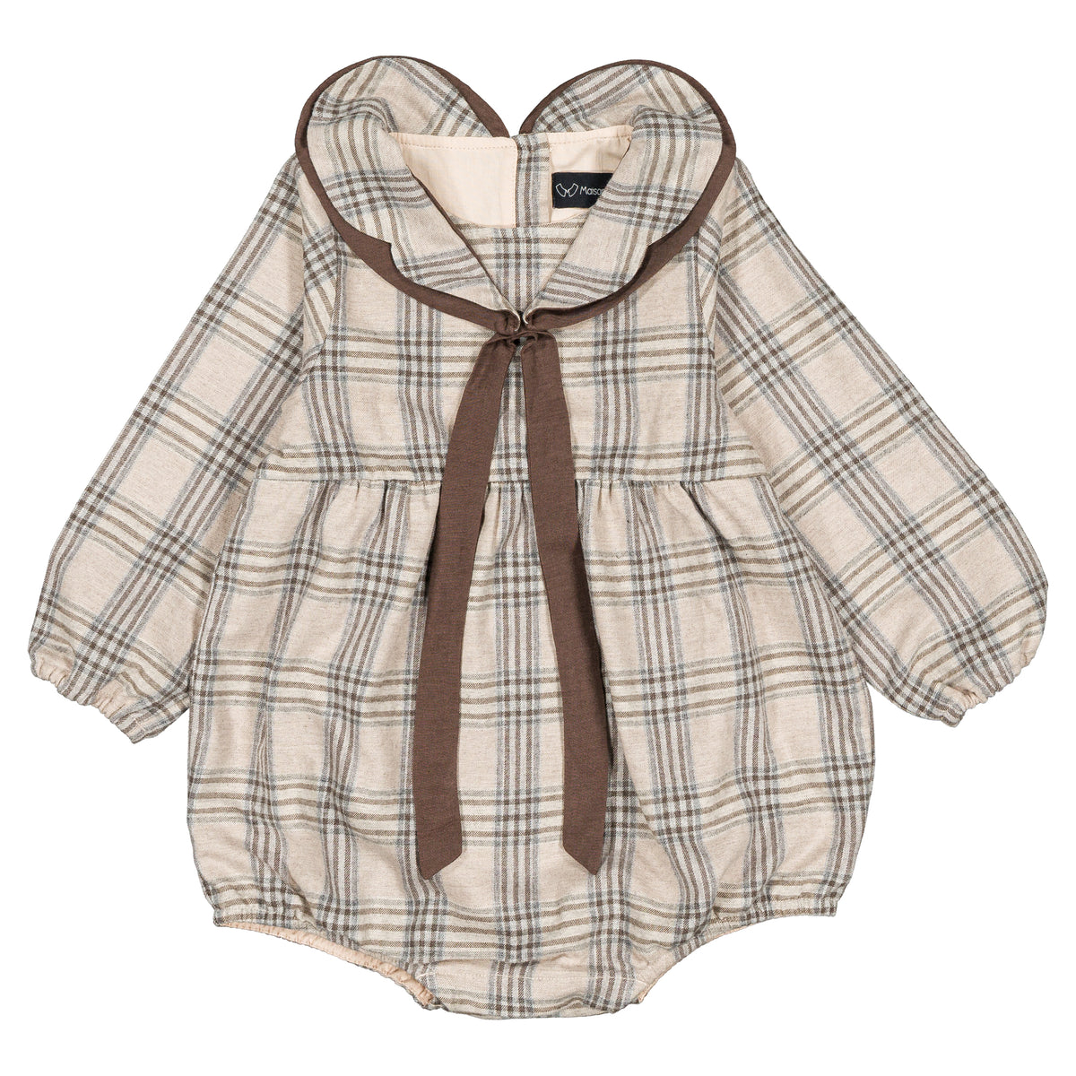 Romper CADET - beige tartan [Maison Marelle](26FW)drop1 10