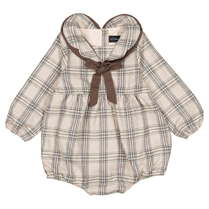 Romper CADET - beige tartan [Maison Marelle](26FW)drop1 11