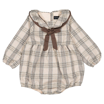 Romper CADET - beige tartan [Maison Marelle](26FW)drop1 13