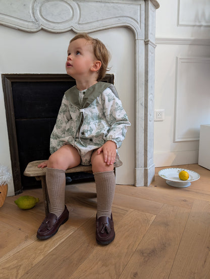Romper CAMBON - green jouy [Maison Marelle](26FW)drop1 5