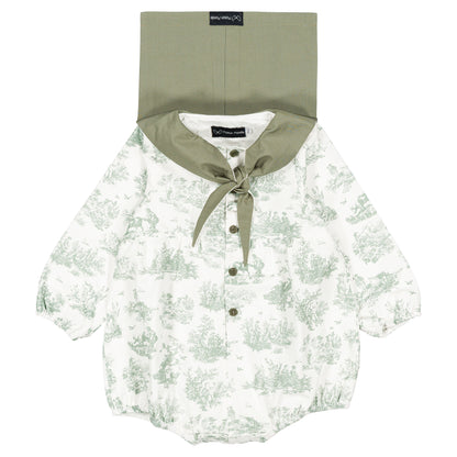 Romper CAMBON - green jouy [Maison Marelle](26FW)drop1 10