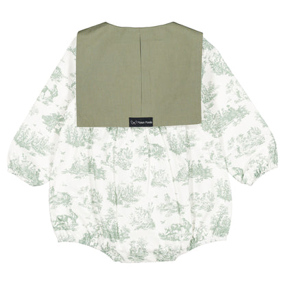 Romper CAMBON - green jouy [Maison Marelle](26FW)drop1 13