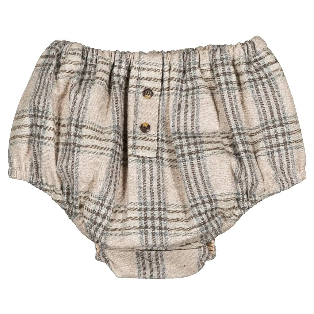 Bloomer CHAILLOT - beige tartan [Maison Marelle](26FW)drop1 2