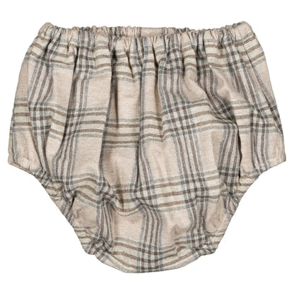 Bloomer CHAILLOT - beige tartan [Maison Marelle](26FW)drop1 3