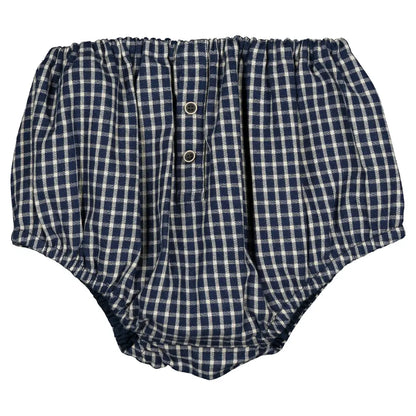 Bloomer CHAILLOT - blue&ecru check [Maison Marelle](26FW)drop1 1