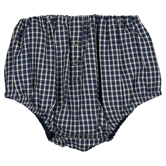 Bloomer CHAILLOT - blue&ecru check [Maison Marelle](26FW)drop1 1
