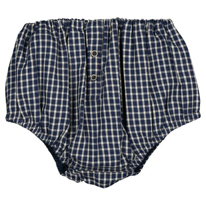 Bloomer CHAILLOT - blue&ecru check [Maison Marelle](26FW)drop1 2