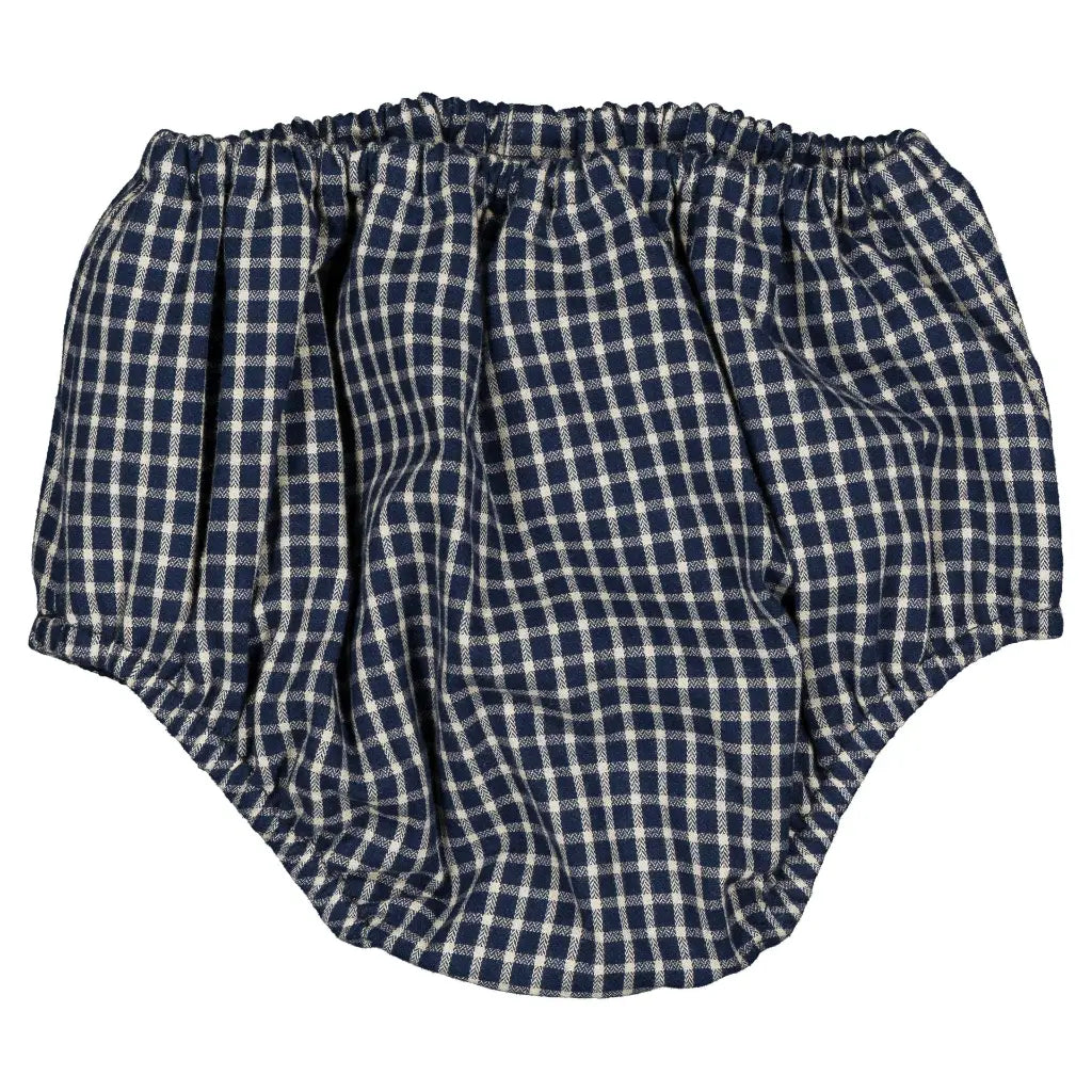 Bloomer CHAILLOT - blue&ecru check [Maison Marelle](26FW)drop1 4