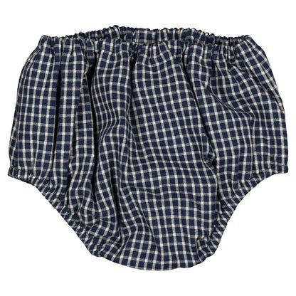 Bloomer CHAILLOT - blue&ecru check [Maison Marelle](26FW)drop1 4