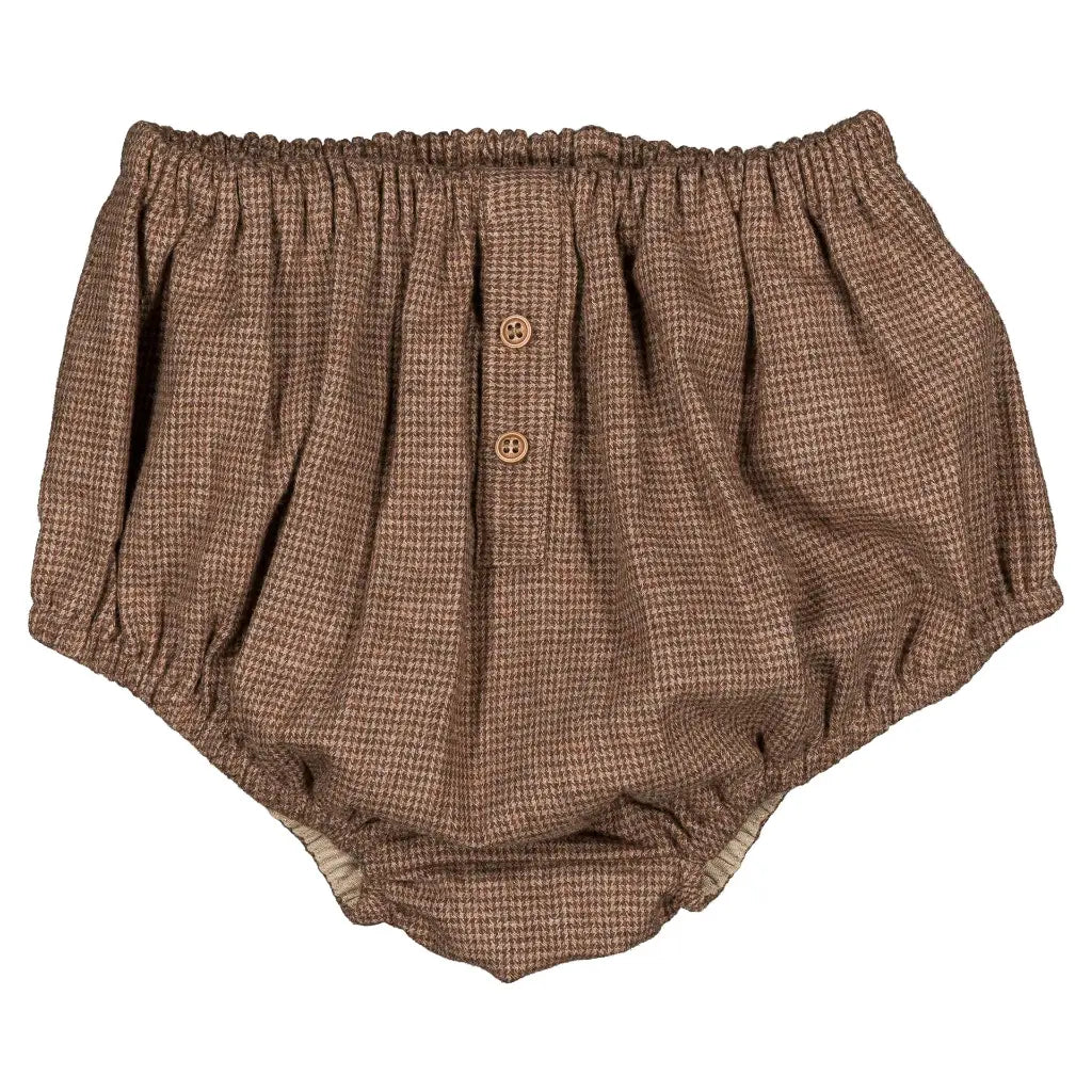 Bloomer CHAILLOT - brown houndstooth [Maison Marelle](26FW)drop1 2