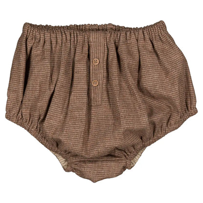 Bloomer CHAILLOT - brown houndstooth [Maison Marelle](26FW)drop1 2
