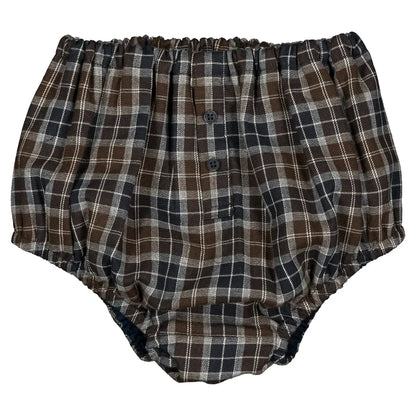 Bloomer CHAILLOT - brown tartan [Maison Marelle](26FW)drop1 1