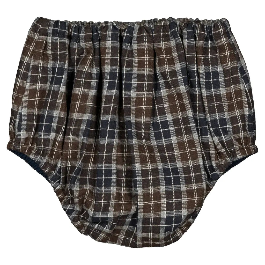 Bloomer CHAILLOT - brown tartan [Maison Marelle](26FW)drop1 2