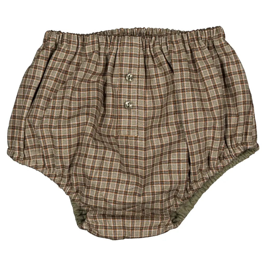 Bloomer CHAILLOT - olive check [Maison Marelle](26FW)drop1 1