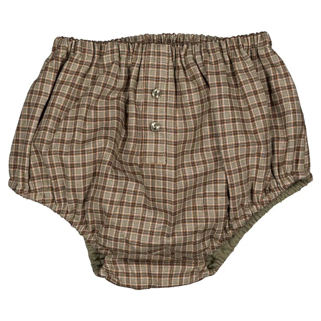 Bloomer CHAILLOT - olive check [Maison Marelle](26FW)drop1 3
