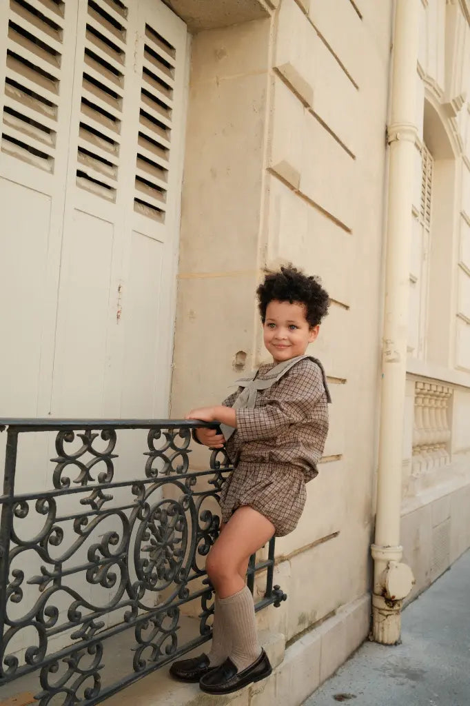 Bloomer CHAILLOT - olive check [Maison Marelle](26FW)drop1 5