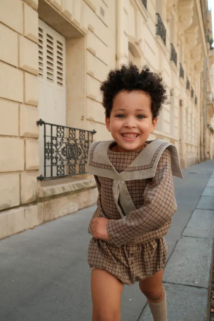 Bloomer CHAILLOT - olive check [Maison Marelle](26FW)drop1 7