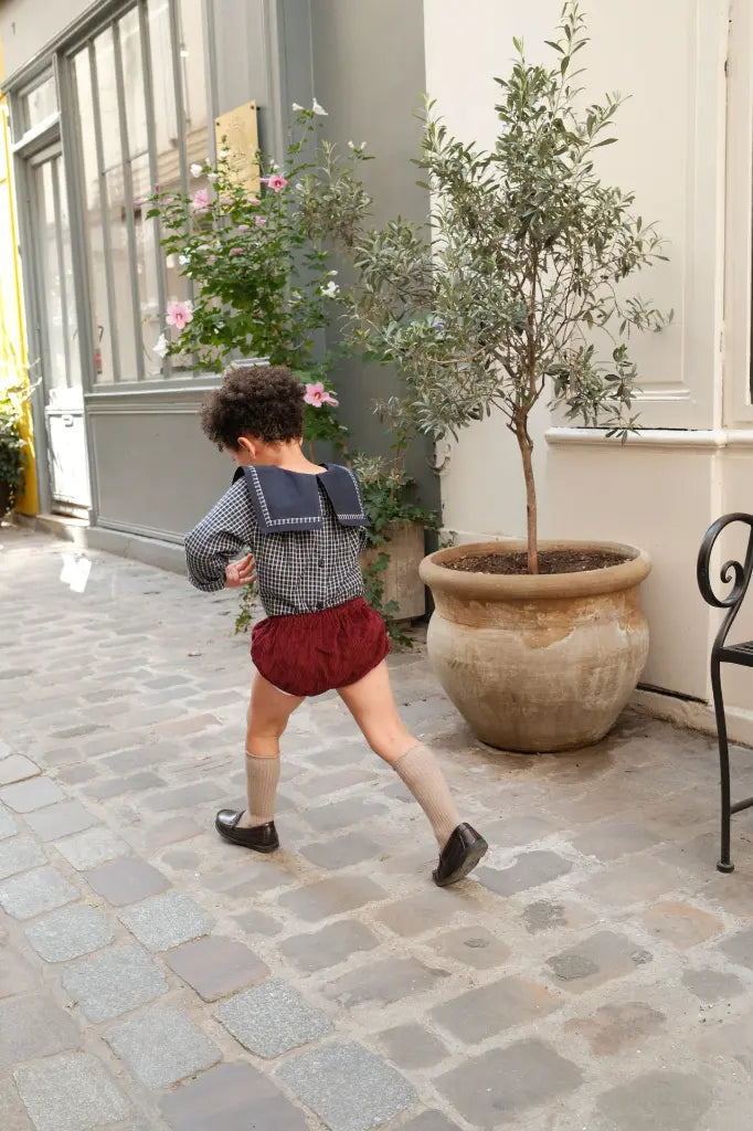 Bloomer CHAILLOT - velvet burgundy [Maison Marelle](26FW)drop1 7