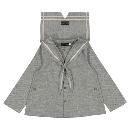 Blouse CHAPTAL - grey houndstooth [Maison Marelle](26FW)drop1 1