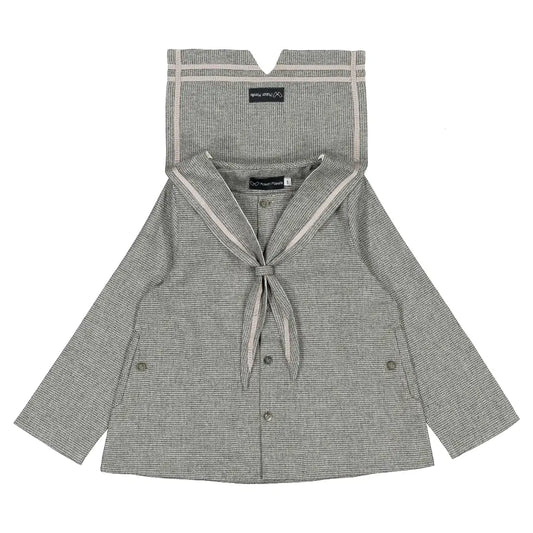 Blouse CHAPTAL - grey houndstooth [Maison Marelle](26FW)drop1 1