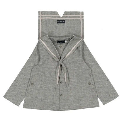 Blouse CHAPTAL - grey houndstooth [Maison Marelle](26FW)drop1 2