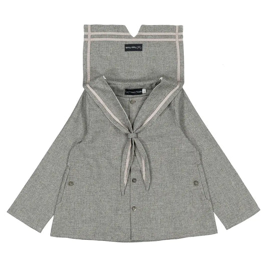 Blouse CHAPTAL - grey houndstooth [Maison Marelle](26FW)drop1 2