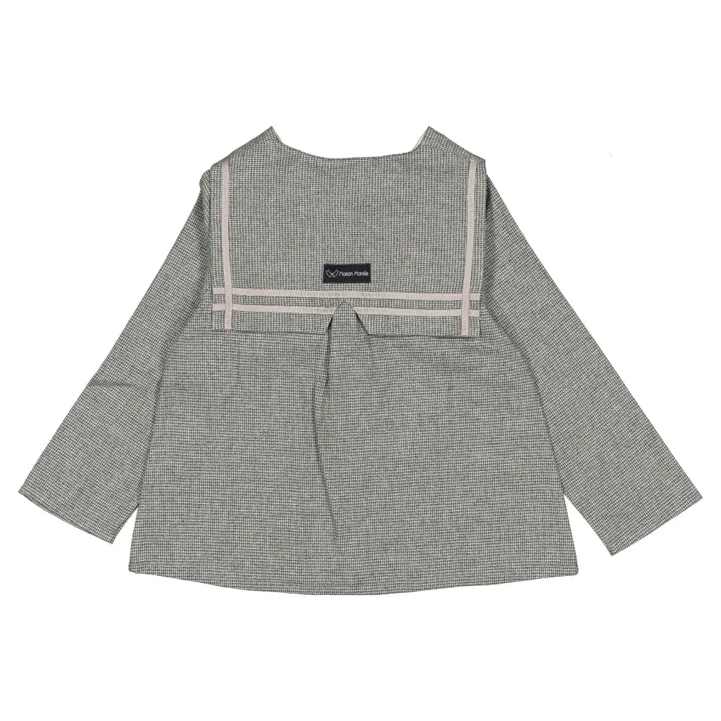 Blouse CHAPTAL - grey houndstooth [Maison Marelle](26FW)drop1 3