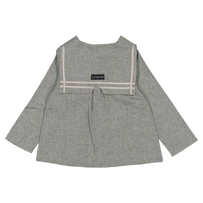Blouse CHAPTAL - grey houndstooth [Maison Marelle](26FW)drop1 3