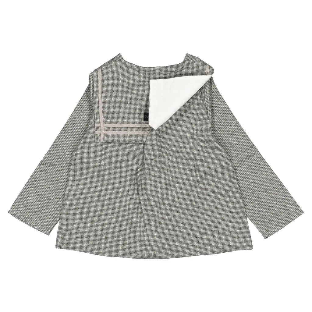 Blouse CHAPTAL - grey houndstooth [Maison Marelle](26FW)drop1 7
