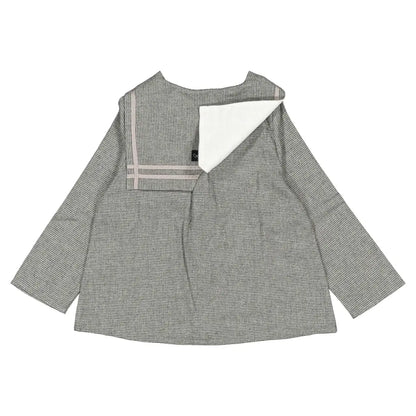 Blouse CHAPTAL - grey houndstooth [Maison Marelle](26FW)drop1 7