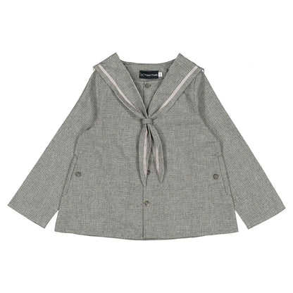 Blouse CHAPTAL - grey houndstooth [Maison Marelle](26FW)drop1 8