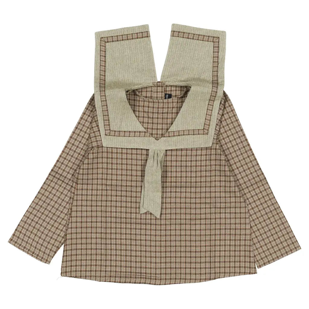 Blouse CHOISY - olive check [Maison Marelle](26FW)drop1 2