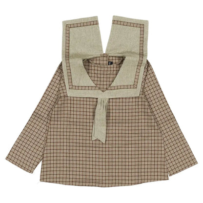 Blouse CHOISY - olive check [Maison Marelle](26FW)drop1 2