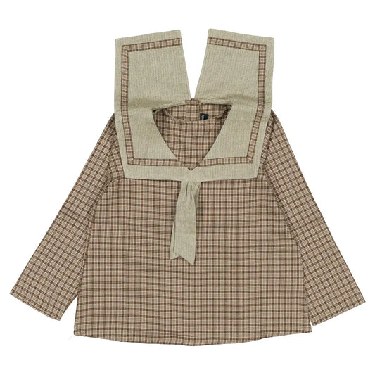 Blouse CHOISY - olive check [Maison Marelle](26FW)drop1 2