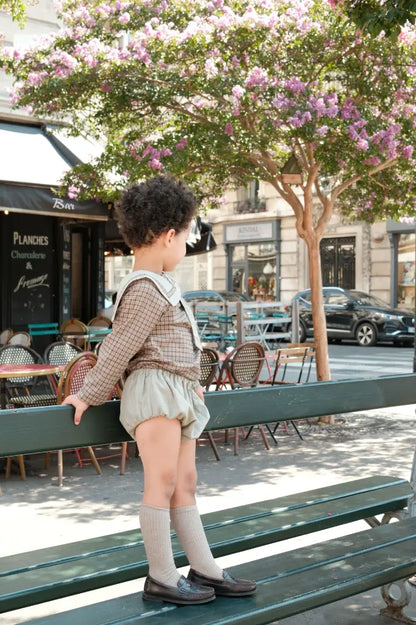 Blouse CHOISY - olive check [Maison Marelle](26FW)drop1 5