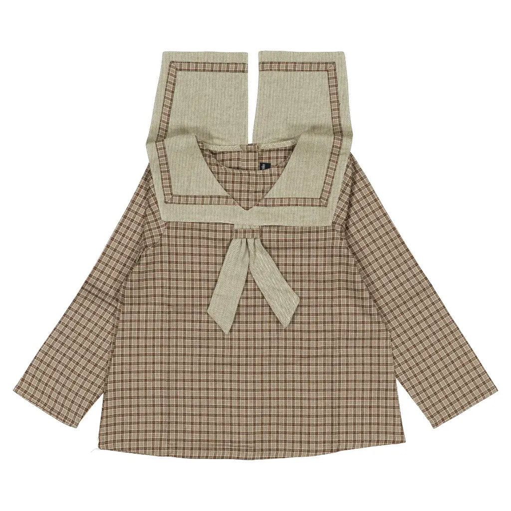 Blouse CHOISY - olive check [Maison Marelle](26FW)drop1 7