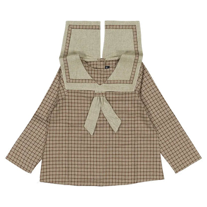 Blouse CHOISY - olive check [Maison Marelle](26FW)drop1 7