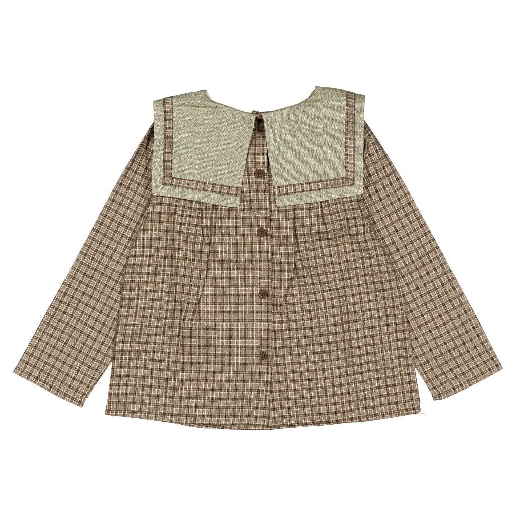 Blouse CHOISY - olive check [Maison Marelle](26FW)drop1 8