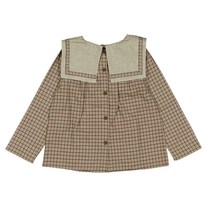 Blouse CHOISY - olive check [Maison Marelle](26FW)drop1 8