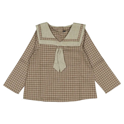 Blouse CHOISY - olive check [Maison Marelle](26FW)drop1 9