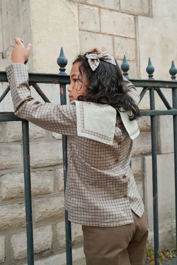 Blouse CHOISY - olive check [Maison Marelle](26FW)drop1 11