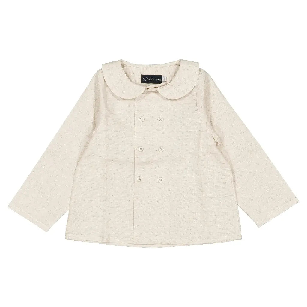 Blouse CONVENTION - beige linen [Maison Marelle](26FW)drop1 1