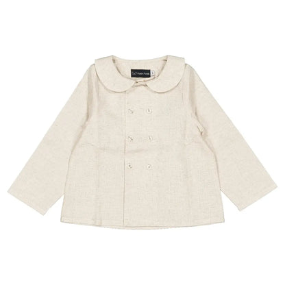 Blouse CONVENTION - beige linen [Maison Marelle](26FW)drop1 1