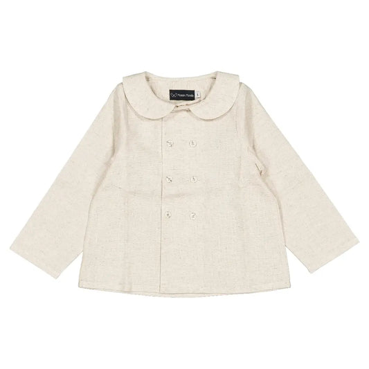 Blouse CONVENTION - beige linen [Maison Marelle](26FW)drop1 1