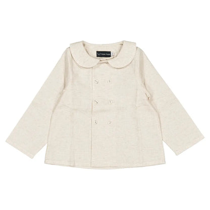 Blouse CONVENTION - beige linen [Maison Marelle](26FW)drop1 2