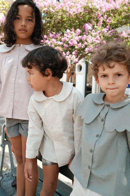 Blouse CONVENTION - beige linen [Maison Marelle](26FW)drop1 5