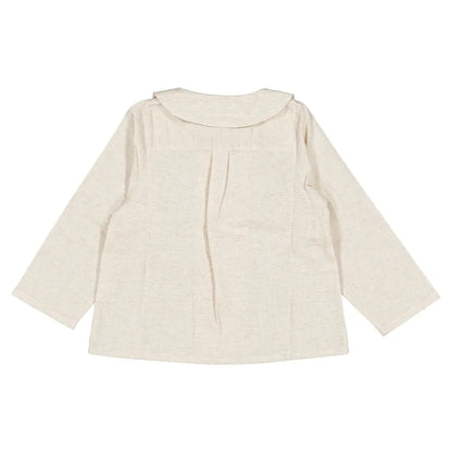 Blouse CONVENTION - beige linen [Maison Marelle](26FW)drop1 7